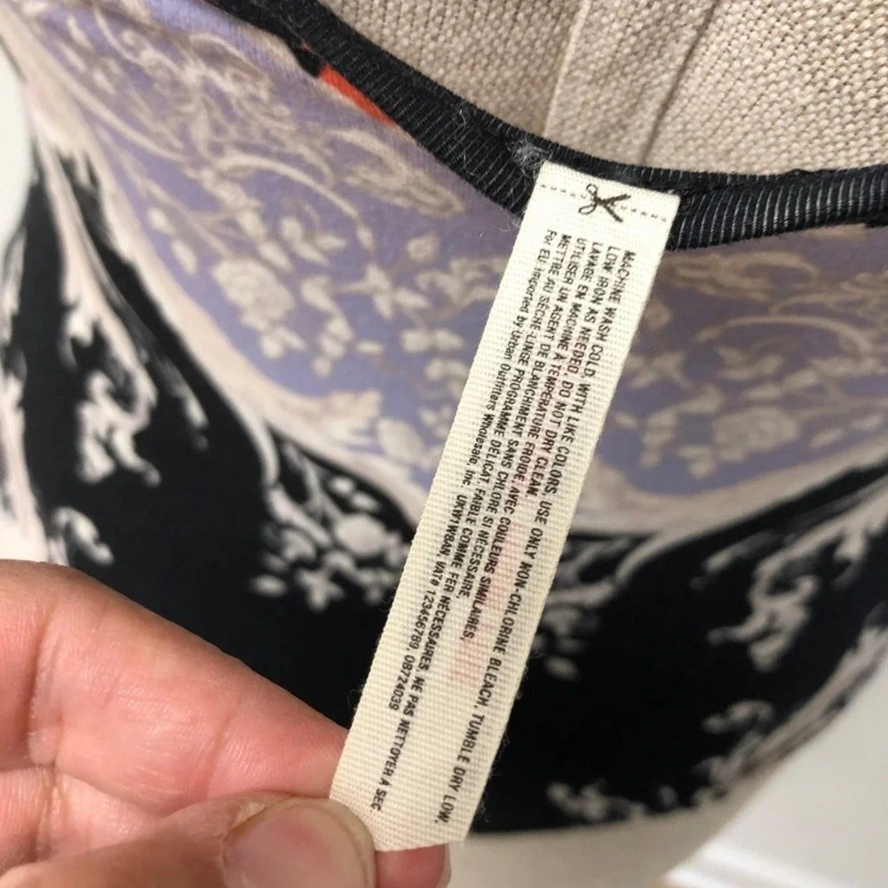 Free People Bodysuit Womens Large Multi Floral Keyhole Snap Crotch Thong